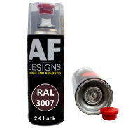 2K Ral Lackspray Autolack Sprühdose Spraydose kratzfest RAL3007 SCHWARZROT glänzend