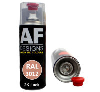2K Ral Lackspray Autolack Sprühdose Spraydose kratzfest RAL3012 BEIGEROT glänzend