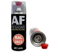 2K Ral Lackspray Autolack Sprühdose Spraydose kratzfest RAL3022 LACHSROT glänzend