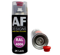 2K Ral Lackspray Autolack Sprühdose Spraydose kratzfest RAL4006 VERKEHRSPURPUR glänzend