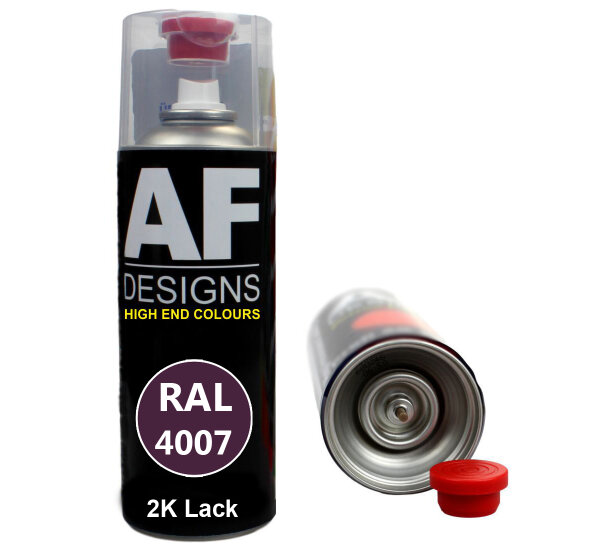 2K Ral Lackspray Autolack Sprühdose Spraydose kratzfest RAL4007 PURPURVIOLETT glänzend