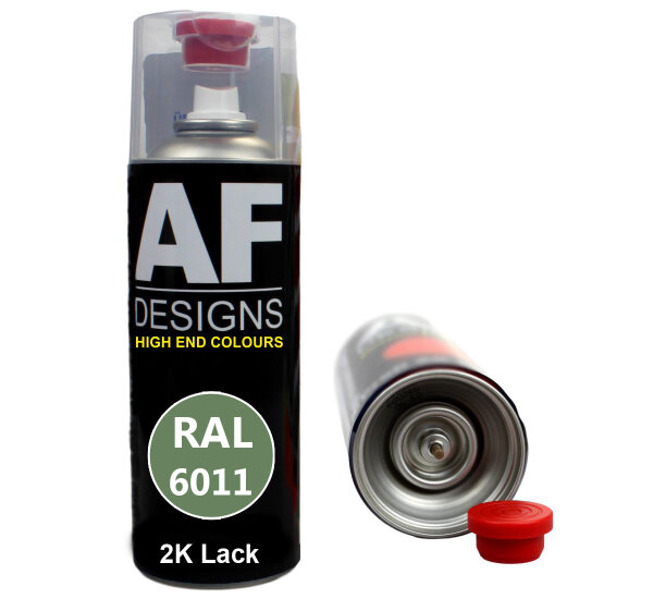 2K Ral Lackspray Autolack Sprühdose Spraydose kratzfest RAL6011 RESEDAGRUEN glänzend