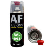 2K Ral Lackspray Autolack Sprühdose Spraydose kratzfest RAL6018 GELBGRUEN glänzend