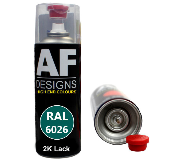 2K Ral Lackspray Autolack Sprühdose Spraydose kratzfest RAL6026 OPALGRUEN glänzend