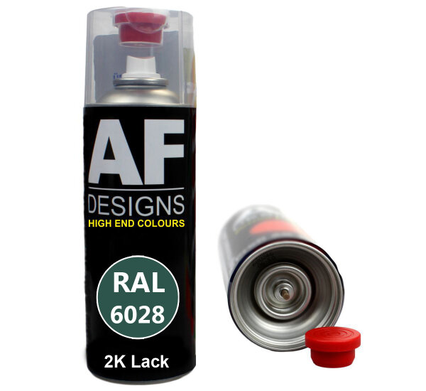 2K Ral Lackspray Autolack Sprühdose Spraydose kratzfest RAL6028 KIEFERNGRUEN glänzend