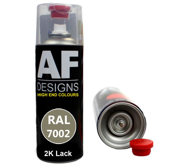 2K Ral Lackspray Autolack Sprühdose Spraydose kratzfest RAL7002 OLIVGRAU glänzend