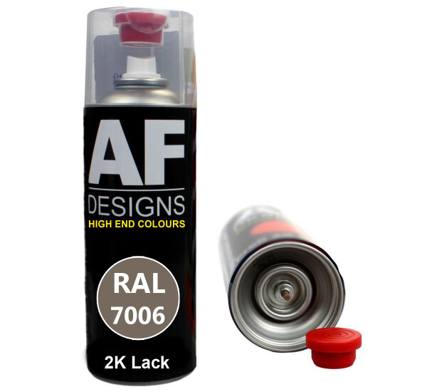 2K Ral Lackspray Autolack Sprühdose Spraydose kratzfest RAL7006 BEIGEGRAU glänzend