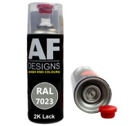 2K Ral Lackspray Autolack Sprühdose Spraydose kratzfest RAL7023 BETONGRAU glänzend