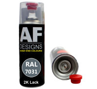 2K Ral Lackspray Autolack Sprühdose Spraydose kratzfest RAL7031 BLAUGRAU glänzend