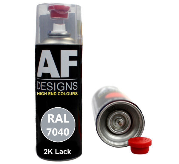 2K Ral Lackspray Autolack Sprühdose Spraydose kratzfest RAL7040 FENSTERGRAU glänzend