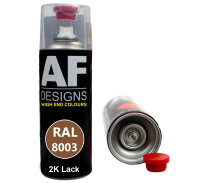 2K Ral Lackspray Autolack Sprühdose Spraydose kratzfest RAL8003 LEHMBRAUN glänzend