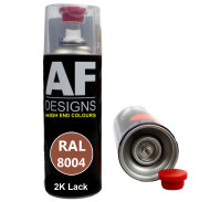 2K Ral Lackspray Autolack Sprühdose Spraydose kratzfest RAL8004 KUPFERBRAUN glänzend