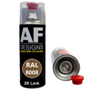 2K Ral Lackspray Autolack Sprühdose Spraydose kratzfest RAL8008 OLIVBRAUN glänzend