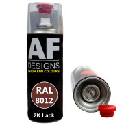 2K Ral Lackspray Autolack Sprühdose Spraydose kratzfest RAL8012 ROTBRAUN glänzend