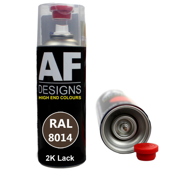 2K Ral Lackspray Autolack Sprühdose Spraydose kratzfest RAL8014 SEPIABRAUN glänzend