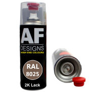 2K Ral Lackspray Autolack Sprühdose Spraydose kratzfest RAL8025 BLASSBRAUN glänzend