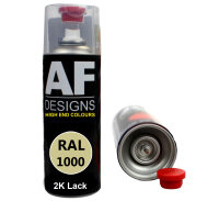 2K Ral Lackspray Autolack Sprühdose Spraydose kratzfest RAL1000 GRUENBEIGE seidenmatt