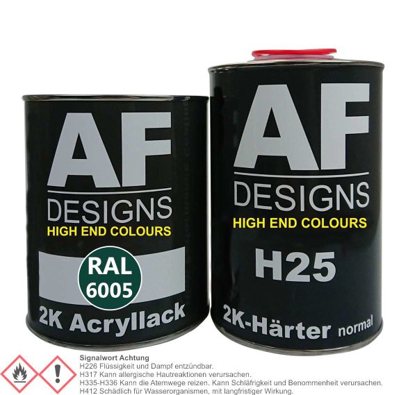 2K Lack Set RAL 6005 MOOSGRUEN glänzend matt Holz Maschinen Industrielack LKW NFZ
