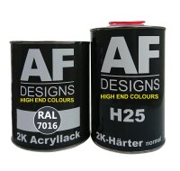 2K Lack 1,5kg Set RAL 7016 ANTHRAZITGRAU seidenmatt Holz...