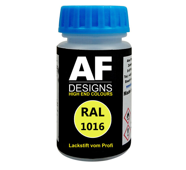 Lackstift RAL 1016 SCHWEFELGELB seidenmatt 50ml schnelltrocknend Acryl