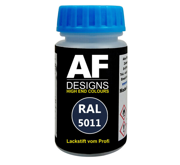 Lackstift RAL 5011 STAHLBLAU glänzend 50ml schnelltrocknend Acryl