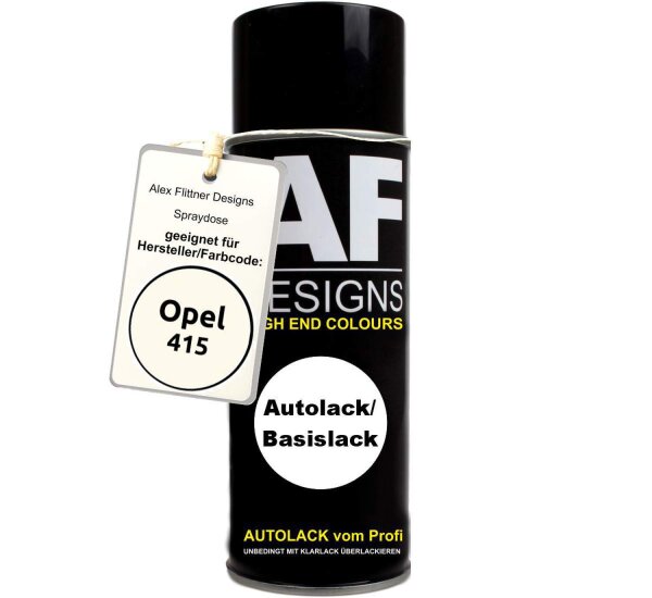 Für Opel CHAMONIXWEISS 415 Sprühdose Spraydose Basislack 400ml
