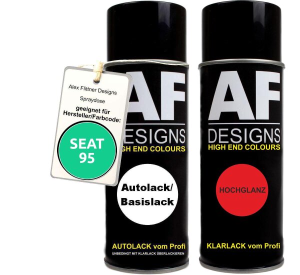 Spraydose für SEAT 095 AZUL NAYIA K5E Basislack Klarlack Sprühdose 400ml