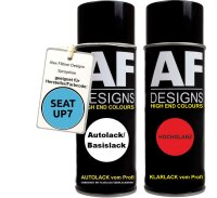 Spraydose für SEAT UP7 CONNECT MAT BLUE  Basislack Klarlack Sprühdose 400ml