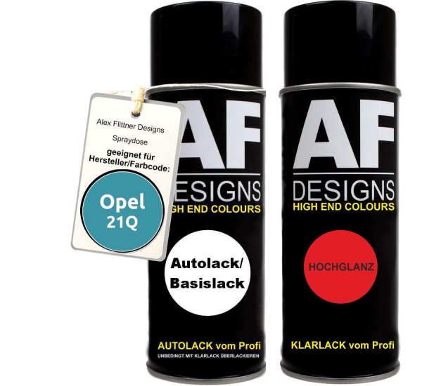 Spraydose für Opel 21Q BOSSA NOVA Basislack Klarlack Sprühdose 400ml