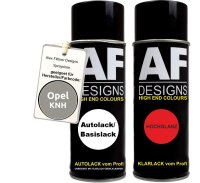 Spraydose für Opel KNH BRILLANTSILBER metallic Basislack Klarlack Sprühdose 400ml
