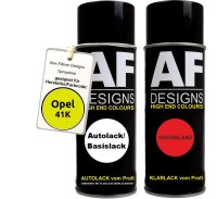 Spraydose für Opel 41K BRIMSTONE Basislack Klarlack Sprühdose 400ml