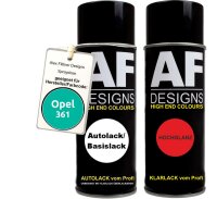 Spraydose für Opel 361 MINTGRUEN Basislack Klarlack...