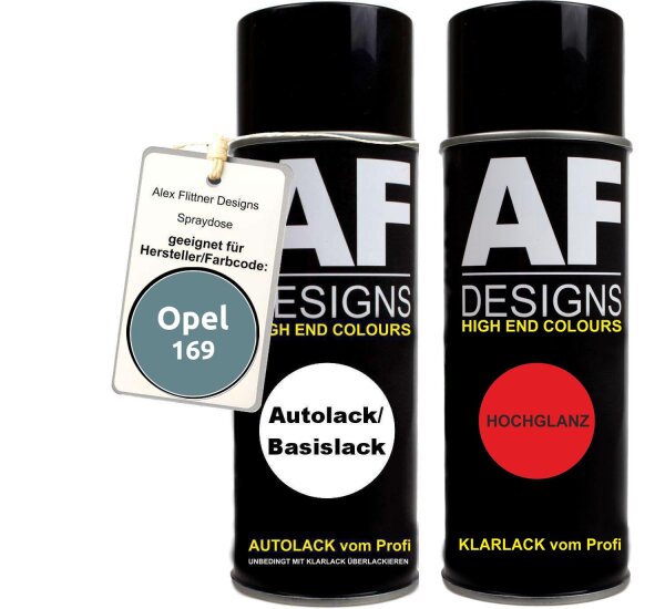 Spraydose für Opel 169 MISTY MORNING PEARL Basislack Klarlack Sprühdose 400ml
