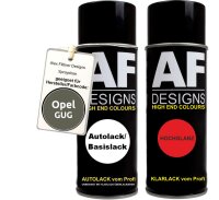 Spraydose für Opel GUG OREGANOGRUEN metallic Basislack Klarlack Sprühdose 400ml