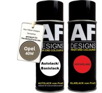 Spraydose für Opel 40W PEPPERDUST metallic Basislack Klarlack Sprühdose 400ml