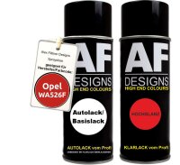 Spraydose für Opel WA526F RED FIRE metallic Basislack Klarlack Sprühdose 400ml