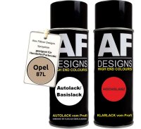 Spraydose für Opel 87L REMBRANDT SILBER metallic Basislack Klarlack Sprühdose 400ml