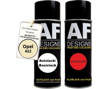 Spraydose für Opel 422 STRANDBEIGE Basislack Klarlack Sprühdose 400ml