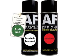 Spraydose für AUDI N6B GRUEN Basislack Klarlack...