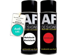 Spraydose für AUDI L6G TUERKIS Basislack Klarlack...