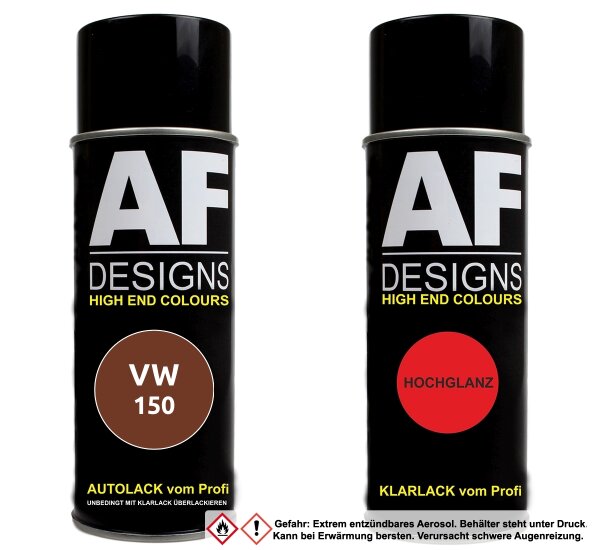 Spraydose für VW / Volkswagen Vermelho Cobre Perol. 150 Basislack Klarlack Sprühdose 400ml