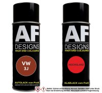 Spraydose für VW / Volkswagen Copper Orange Metallic 3J Basislack Klarlack Sprühdose 400ml