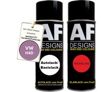 Spraydose für VW / Volkswagen Rotlilla H4D Basislack Klarlack Sprühdose 400ml