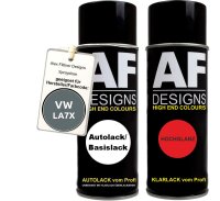 Spraydose für VW / Volkswagen Bambus Grey Metallic LA7X Basislack Klarlack Sprühdose 400ml