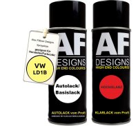 Spraydose für VW / Volkswagen Yellow LD1B Basislack Klarlack Sprühdose 400ml