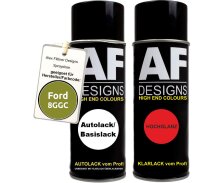 Spraydose für Ford 8GGC Squeeze Metallic Basislack Klarlack Sprühdose 400ml