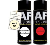 Spraydose für Ford 431 Ecru White Basislack Klarlack...
