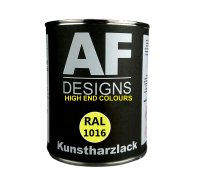 1 Liter Kunstharz Lack Buntlack Kunstharzlack RAL1016 SCHWEFELGELB seidenmatt