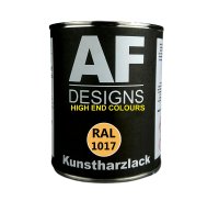 1 Liter Kunstharz Lack Buntlack Kunstharzlack RAL1017 SAFRANGELB seidenmatt