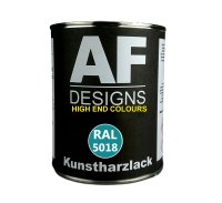 1 Liter Kunstharz Lack Buntlack Kunstharzlack RAL5018...